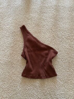 H&M One-Shoulder Ribbed Crop Top